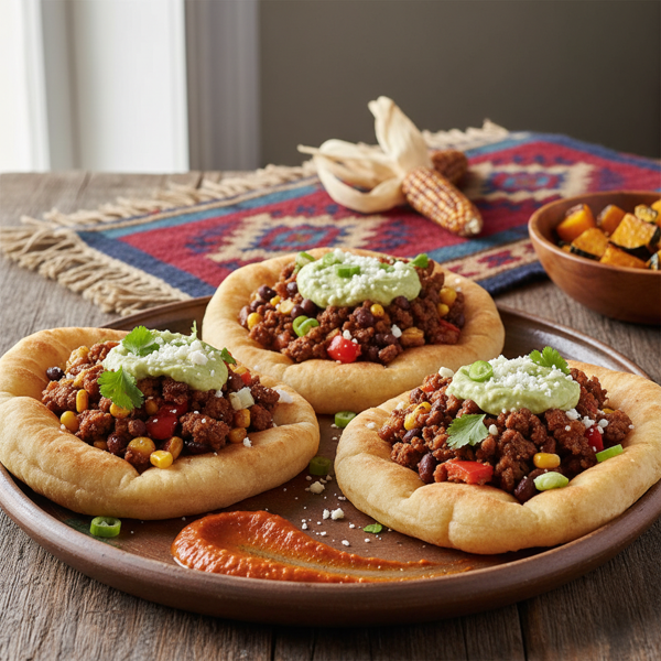 Navajo Harvest Fry Bread Tacos recipe