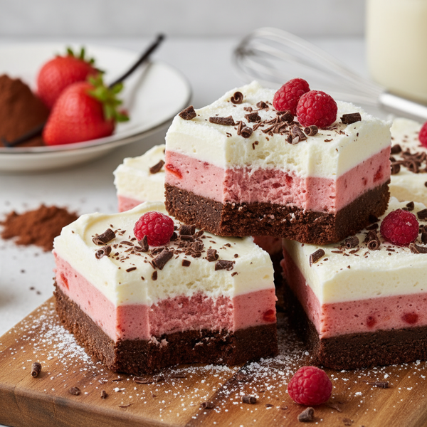 Neapolitan Delight Bars recipe