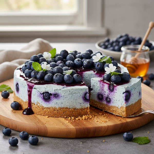 No-Bake Blueberry Bliss Cheesecake recipe