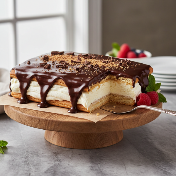 No-Bake Chocolate Eclair Cake recipe