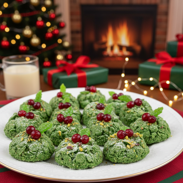 No-Bake Christmas Holly Delights recipe
