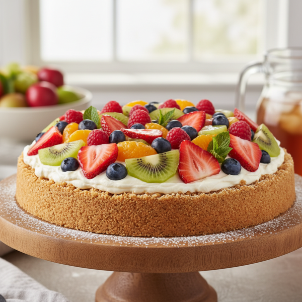 No-Bake Creamy Fruit Delight Pie recipe