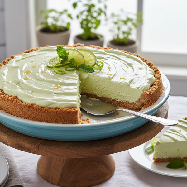 No-Bake Creamy Lime Delight Pie recipe