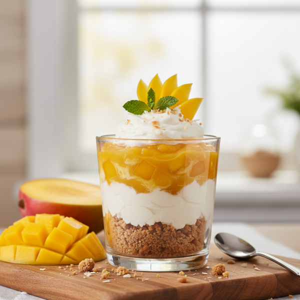 No-Bake Mango Cottage Cheese Delight recipe