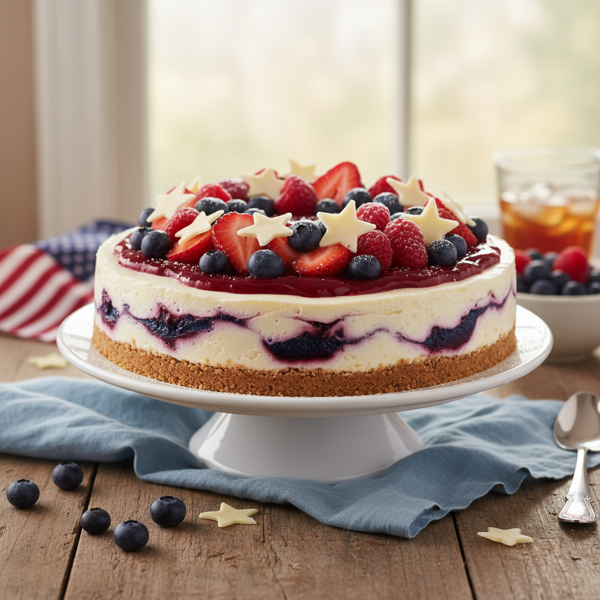 No-Bake Patriotic Cheesecake Delight recipe