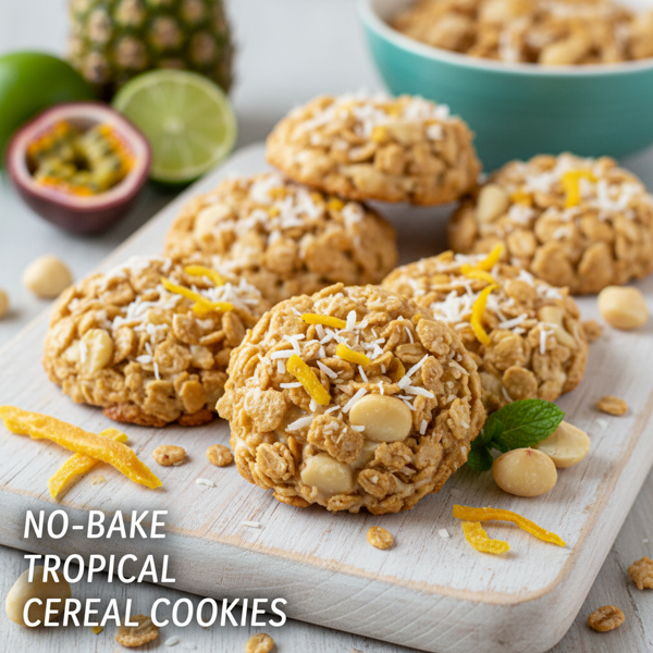 No-Bake Tropical Cereal Cookies recipe