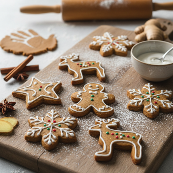 No-Chill Vegan Gingerbread Cut-Out Cookies recipe