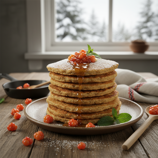 Nordic-Style Ponnokukur Pancakes recipe