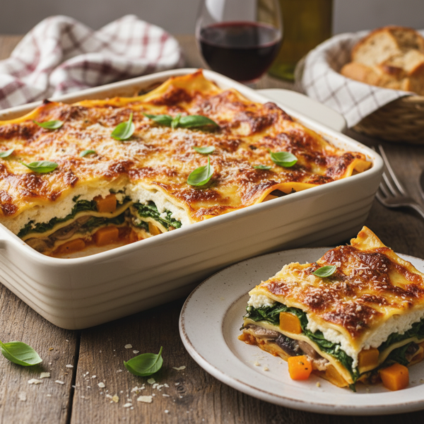 Northern Italian Lacto-Vegetarian Lasagna recipe