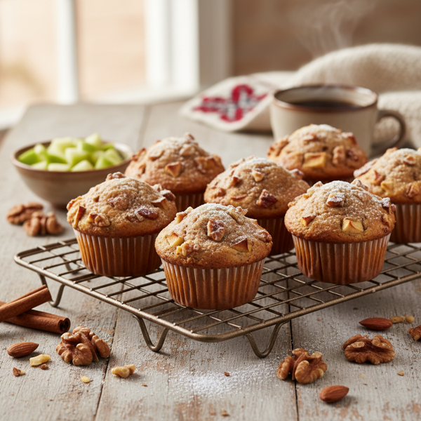 Norwegian Apple-Nut Muffins recipe