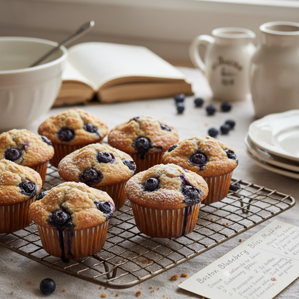 Nostalgic Boston Blueberry Bliss Muffins recipe
