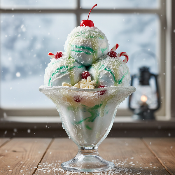 Nostalgic Snowy Delight Ice Cream recipe