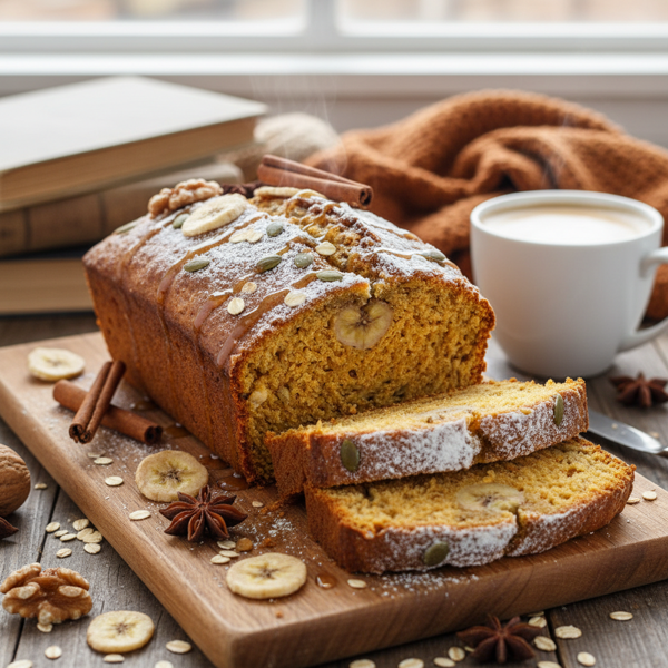 Nourishing Banana Pumpkin Spice Bread recipe