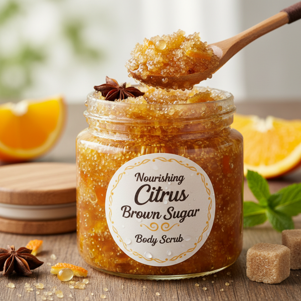 Nourishing Citrus Brown Sugar Body Scrub recipe