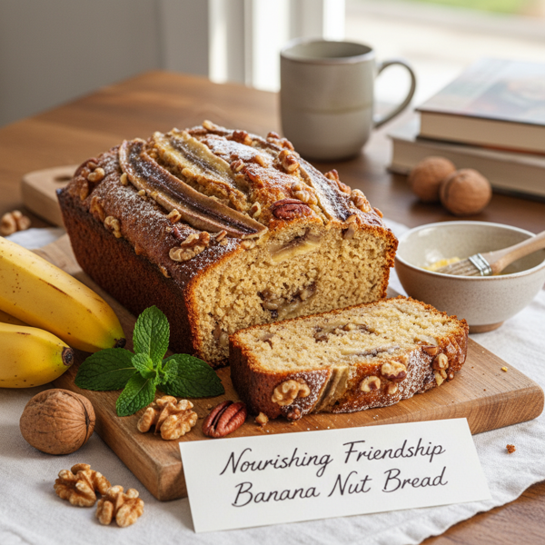 Nourishing Friendship Banana Nut Bread recipe