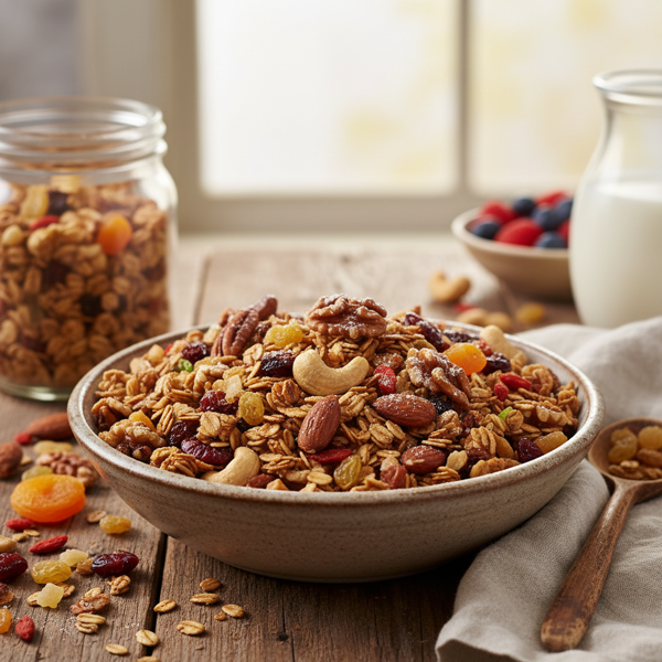 Nourishing Nut & Fruit Granola recipe