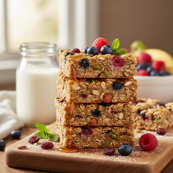 Nourishing Oatmeal Breakfast Bars recipe