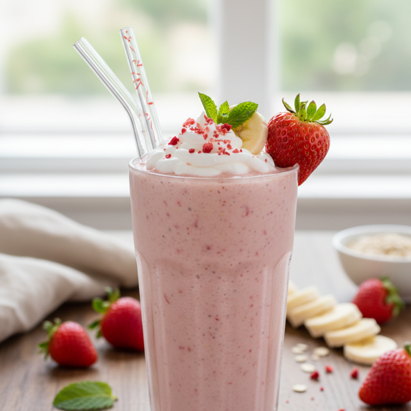Nourishing Strawberry Banana Bliss Smoothie recipe