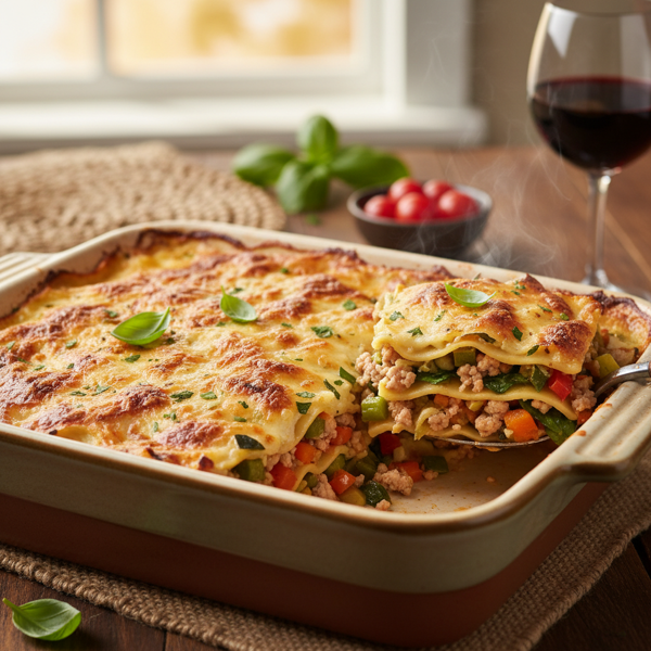 Nourishing Turkey & Vegetable Lasagna recipe