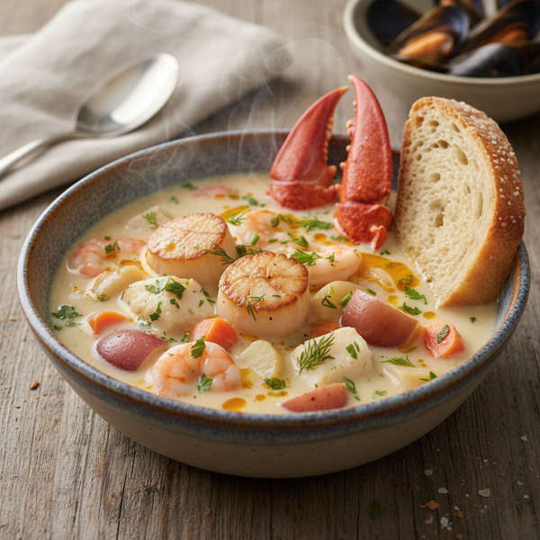Nova Scotia Seafood Delight Chowder recipe