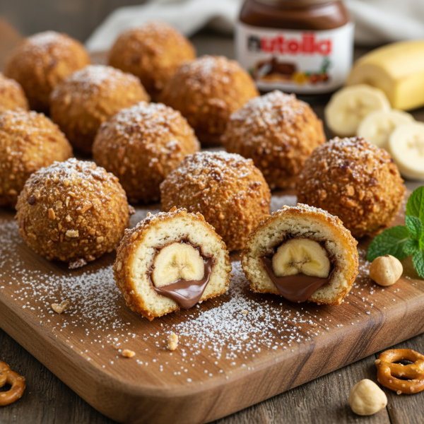 Nutella Banana Crunch Bites recipe