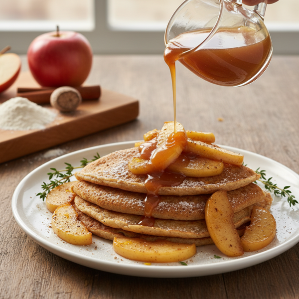 Nutmeg-spiced Buckwheat Crepes with Caramelized Apples recipe