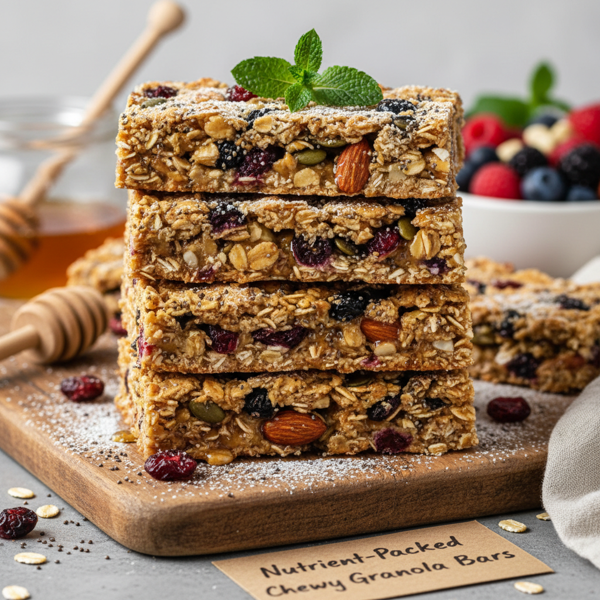 Nutrient-Packed Chewy Granola Bars recipe