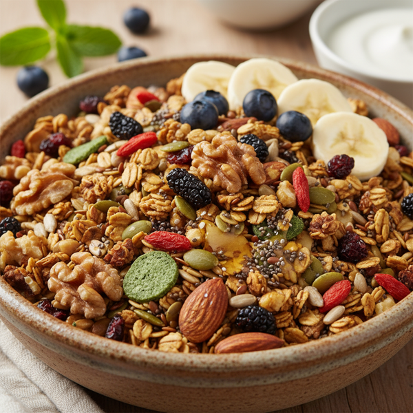 Nutrient-Rich Vegan Superfood Granola recipe