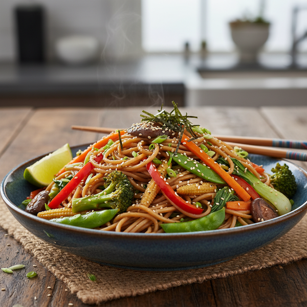 Nutrition-Packed Japanese Vegetable Stir-Fry Noodles recipe