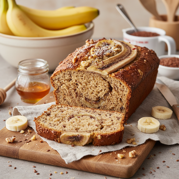 Nutritious Banana Flax Bread recipe