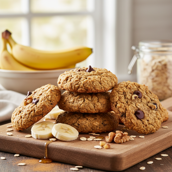 Nutritious Banana Oat Cookies recipe