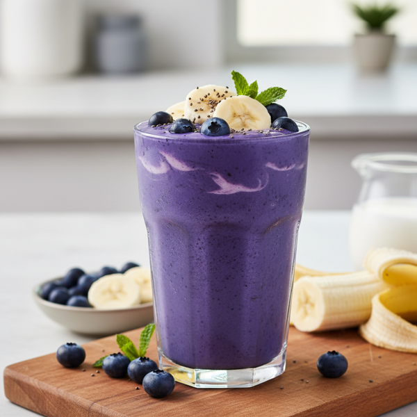 Nutritious Blueberry Banana Bliss Smoothie recipe