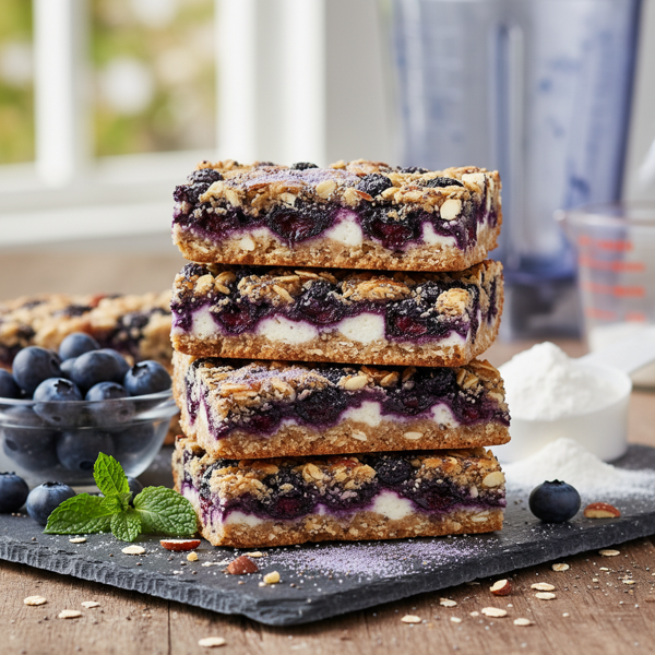 Nutritious Blueberry Protein Bars recipe