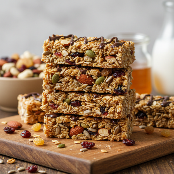 Nutritious Crunchy Granola Bars recipe