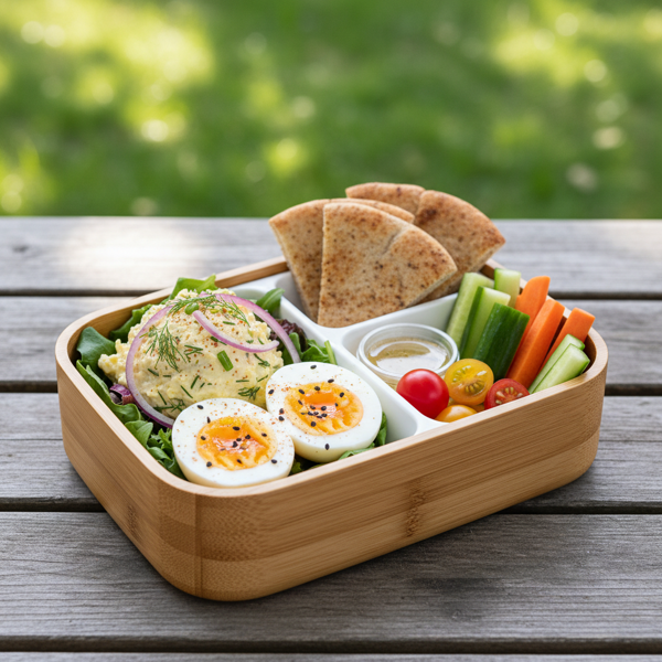 Nutritious Egg Salad Lunch Box recipe