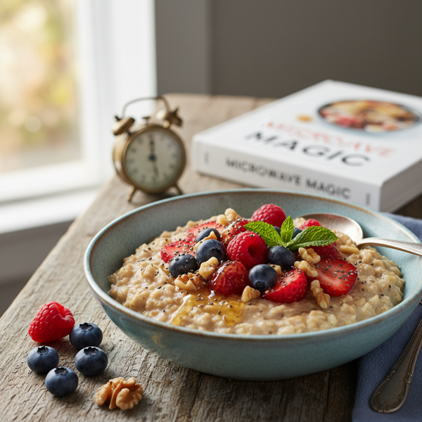 Nutritious Microwave Steel Cut Oatmeal Delight recipe