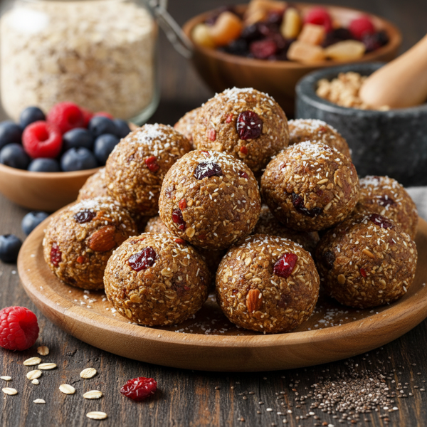 Nutritious Oatmeal Fruit Energy Bites recipe