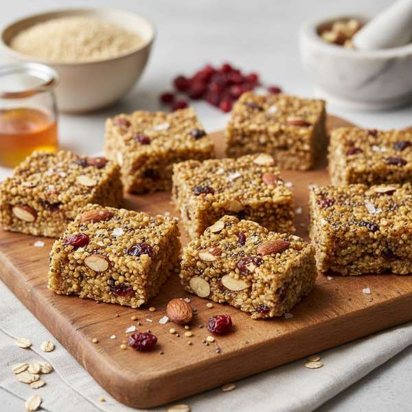 Nutritious Quinoa Crunch Bars recipe