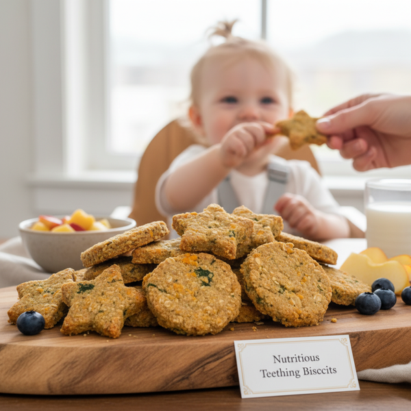 Nutritious Teething Biscuits for Infants recipe