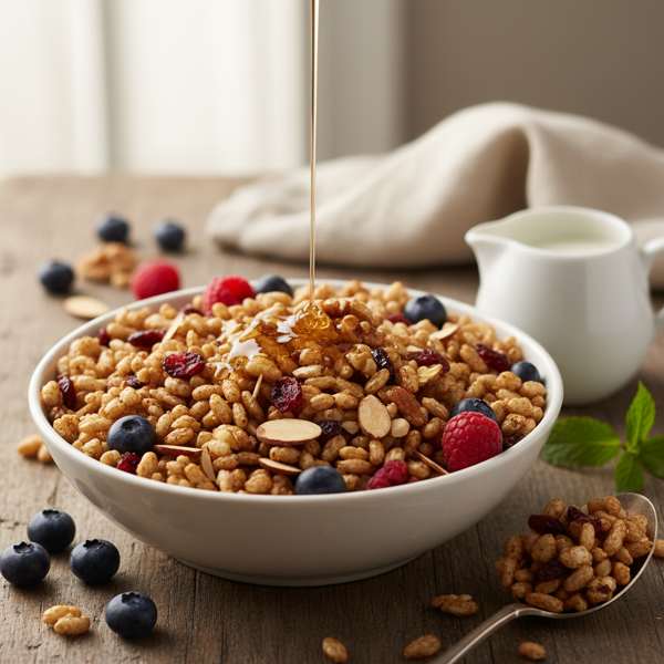 Nutritious Toasted Brown Rice Breakfast Cereal recipe