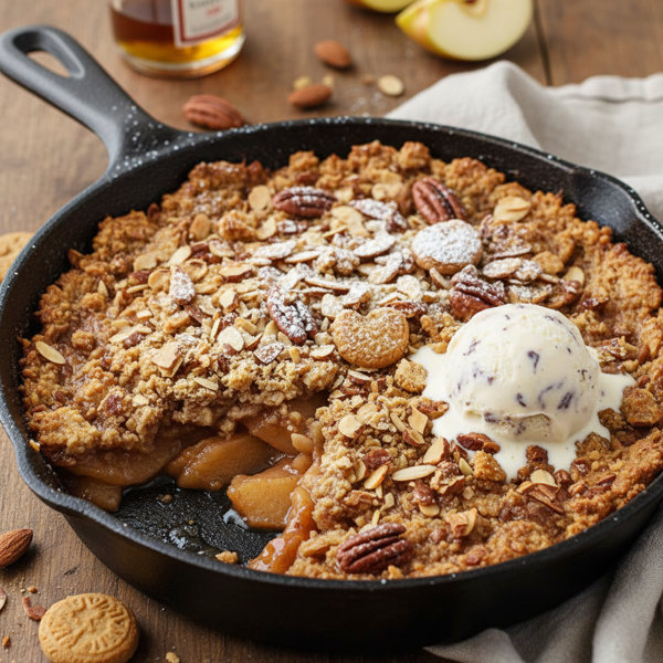 Nutty Amaretto-Infused Apple Crisp recipe