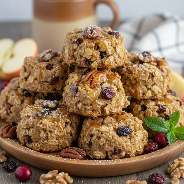 Nutty Apple-Cranberry Breakfast Bites recipe