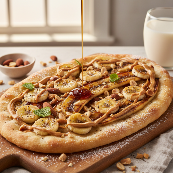 Nutty Banana Breakfast Flatbread recipe