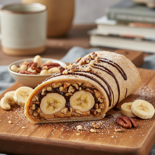 Nutty Banana Delight Wrap recipe