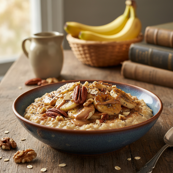 Nutty Banana Oatmeal Delight recipe