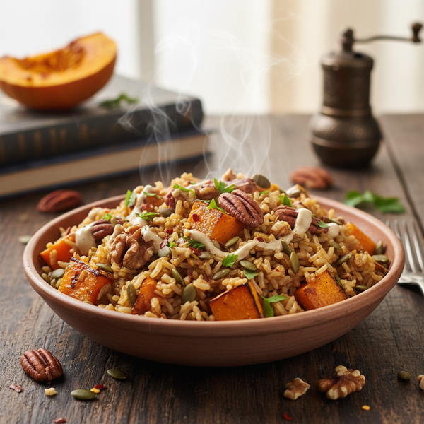 Nutty Brown Rice Pumpkin Delight recipe