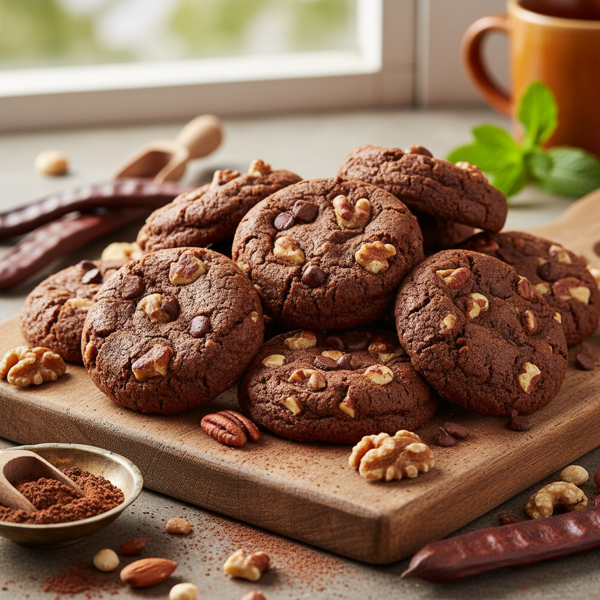 Nutty Carob Delight Cookies recipe