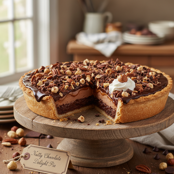 Nutty Chocolate Delight Pie recipe