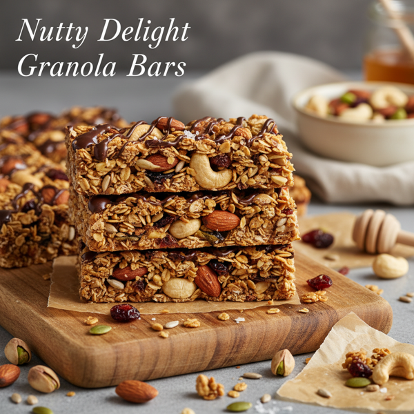 Nutty Delight Granola Bars recipe
