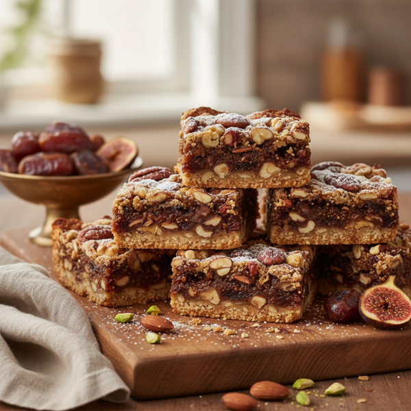 Nutty Fig & Date Delight Bars recipe